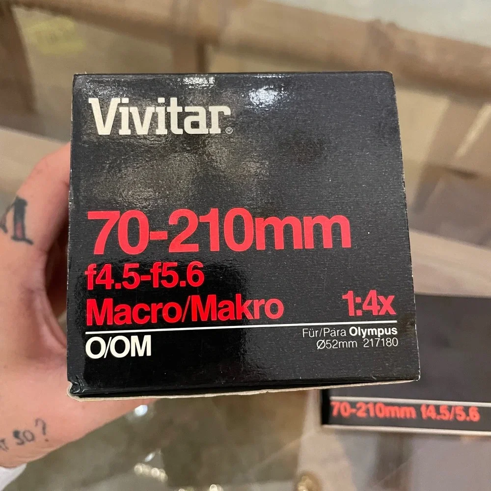 Vivitar 70-210mm f4.5-5.6 Macro Zoom Lens for Olympus O/OM Mount with Box 217180